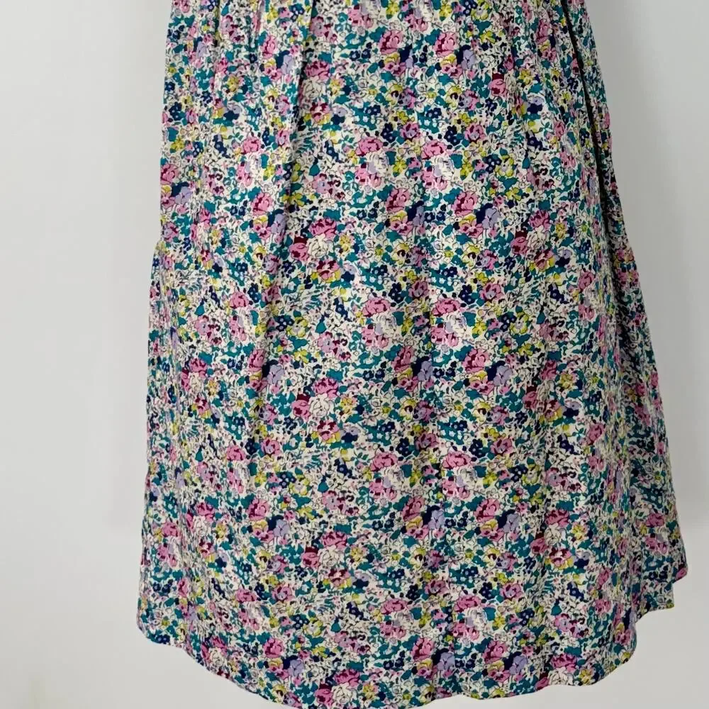 J. Crew x Liberty Fabric Cotton One-Shoulder Mini Dress Ditsy Floral Print P4